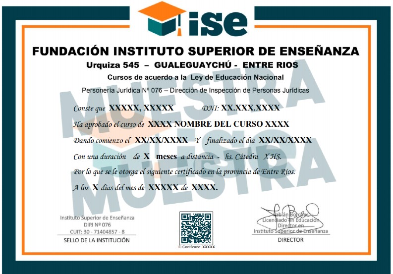 certificado curso