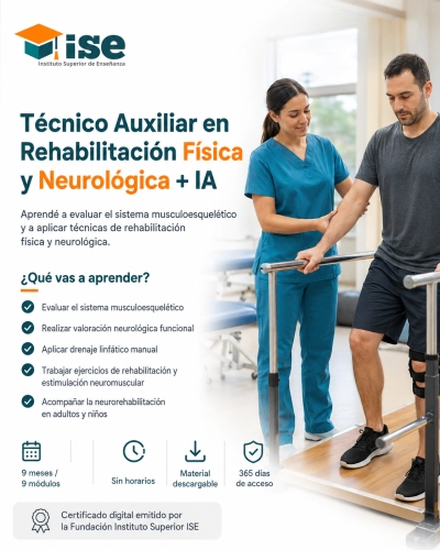 Técnico Auxiliar en Rehabilitación Física y Neurológica + IA