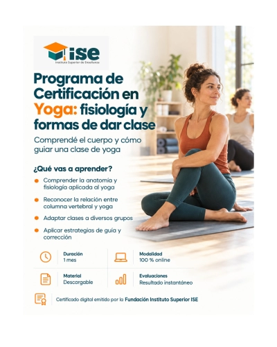 Programa de Certificación en Yoga: fisiología y formas de dar clase