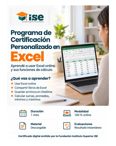 Programa de Certificación Personalizado en Excel