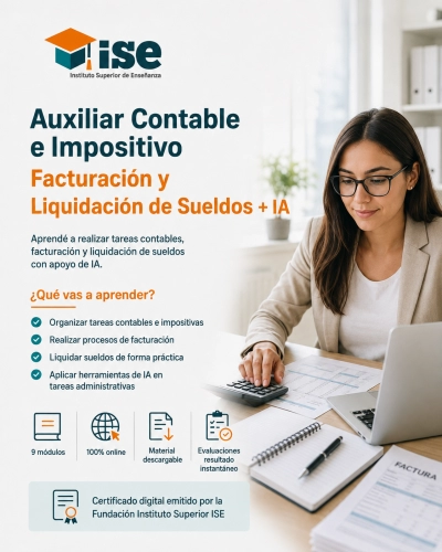 Auxiliar Contable e Impositivo - Facturación y Liquidación de Sueldos + IA