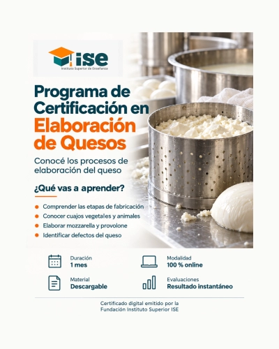 Programa de Certificación en Elaboración de Quesos