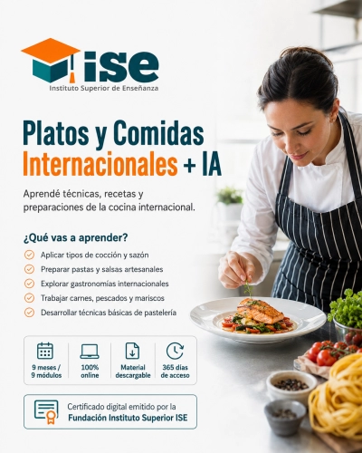 Platos y Comidas Internacionales + IA