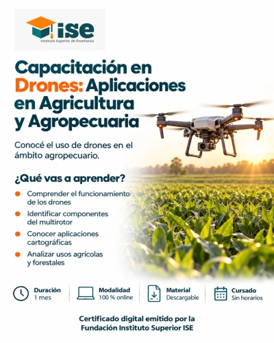 Capacitación en Drones: Aplicaciones en Agricultura y Agropecuaria