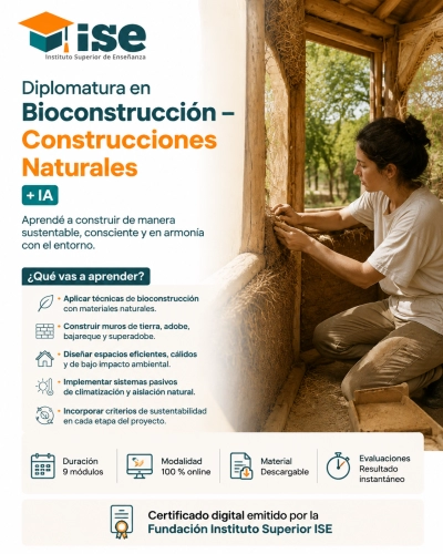 Diplomatura en Bioconstrucción – Construcciones Naturales + IA