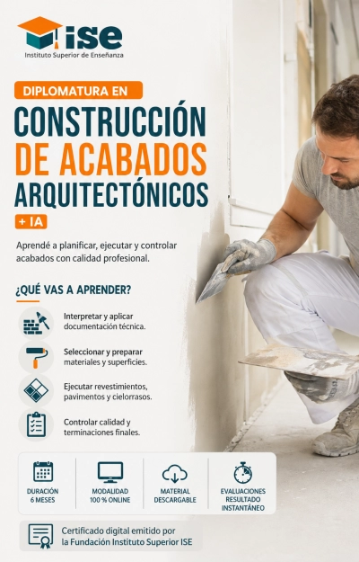 Diplomatura en Construcción de Acabados Arquitectónicos + IA