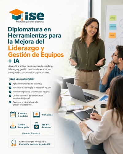 Diplomatura en Herramientas para la Mejora del Liderazgo y Gestión de Equipos + IA