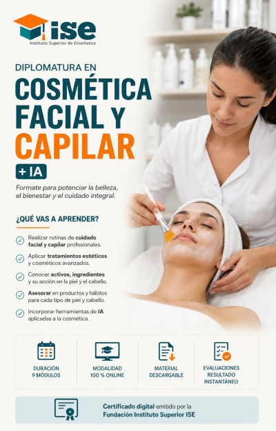 Diplomatura en Cosmética Facial y Capilar + IA