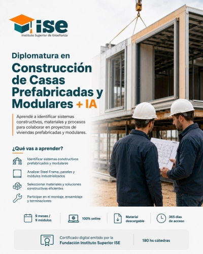 Diplomatura en Construcción de Casas Prefabricadas y Modulares + IA