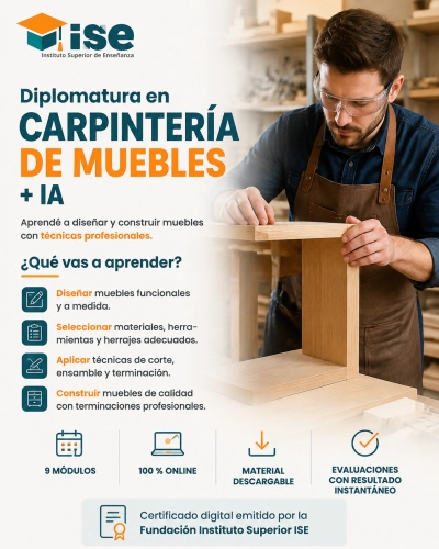 Diplomatura en Carpintería de Muebles + IA