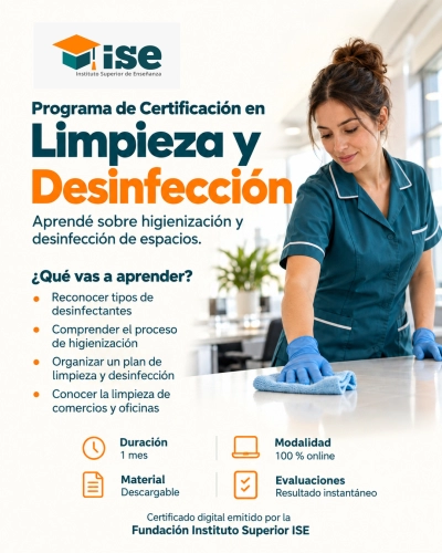 Programa de Certificación en Limpieza y Desinfección