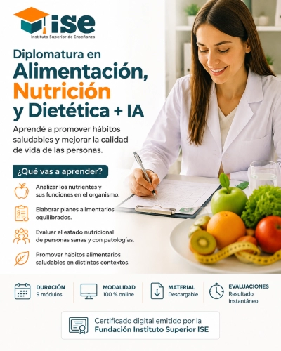 Diplomatura en Alimentación, Nutrición y Dietética + IA