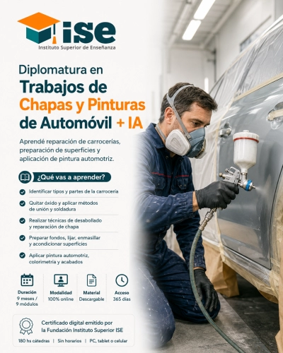 Diplomatura en Trabajos de Chapas y Pinturas de Automóvil + IA
