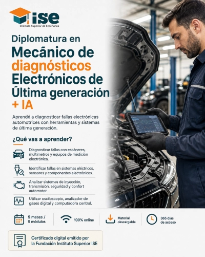 Diplomatura en Mecánico de diagnósticos Electrónicos de Última generación + IA