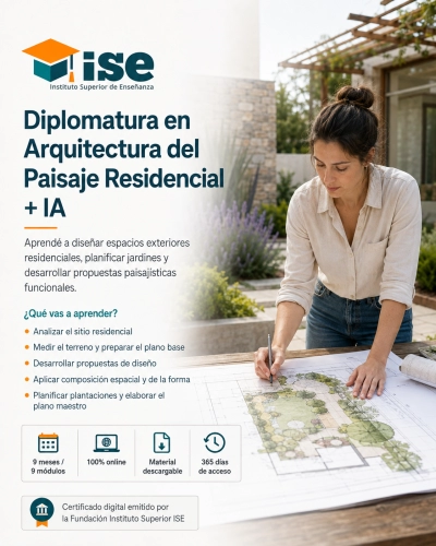 Diplomatura en Arquitectura del Paisaje Residencial + IA