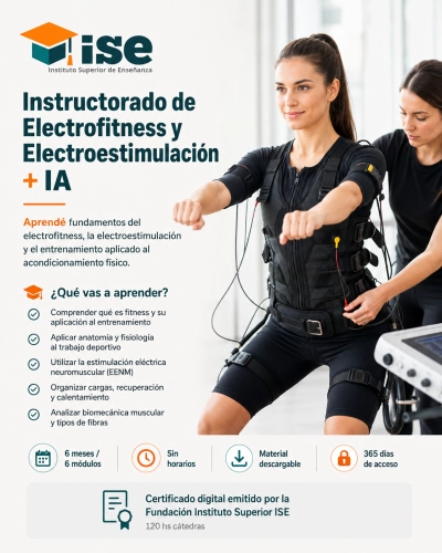 Instructorado de Electrofitness y Electroestimulación + IA